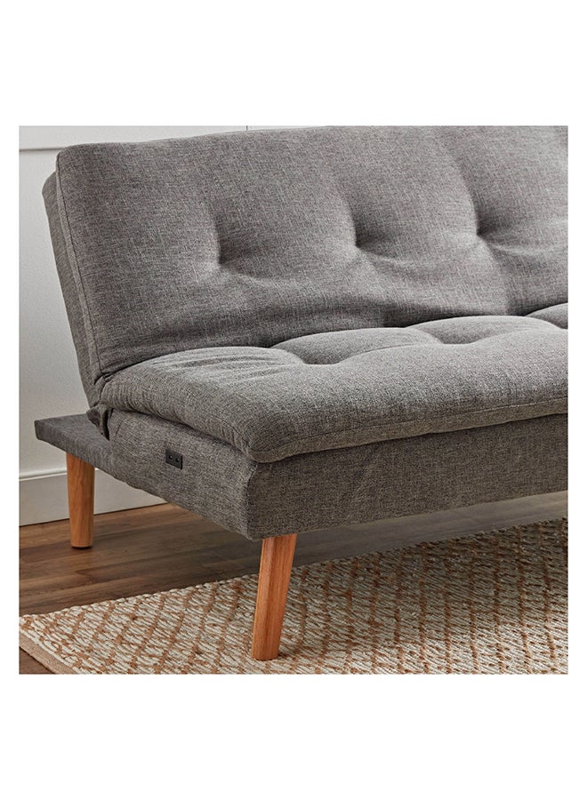 Home Box Melvin 3-Seater Fabric Sofa Bed with USB Port 94 x 89 x 182 cm - Image 5